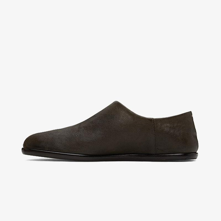 Calf Leather Ankle Boots Curved Heel - Arno Conti Shoe