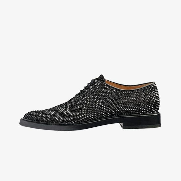 Split-toe Laced Rhinestone-Embellished Shoes - Arno Conti Shoe