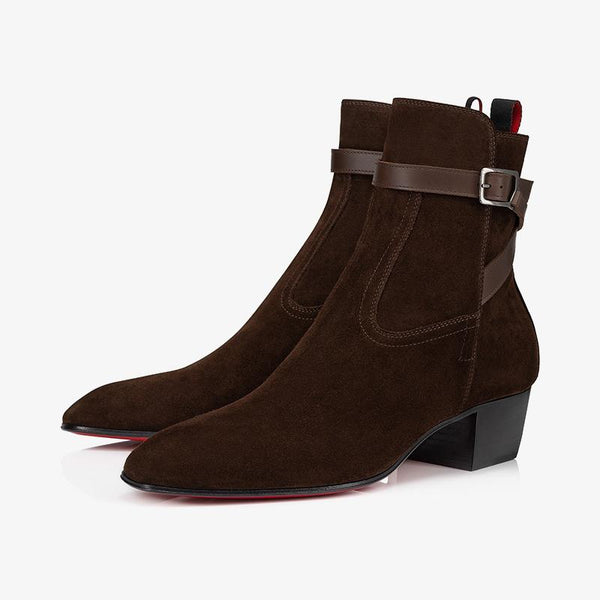 Brown Suede Ankle Boot