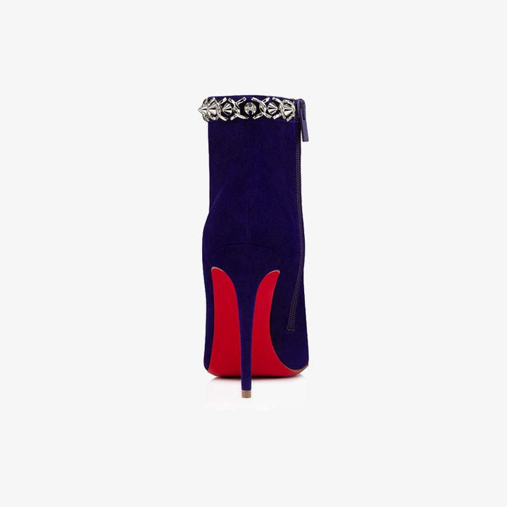 Spike Cuff Suede Ankle Boot - ARNO CONTI