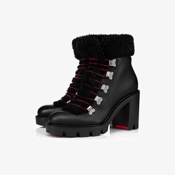 Textured Black Ankle Boots - ARNO CONTI