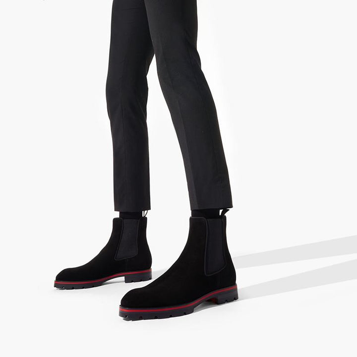 Black suede High-Top Boot - ARNO CONTI