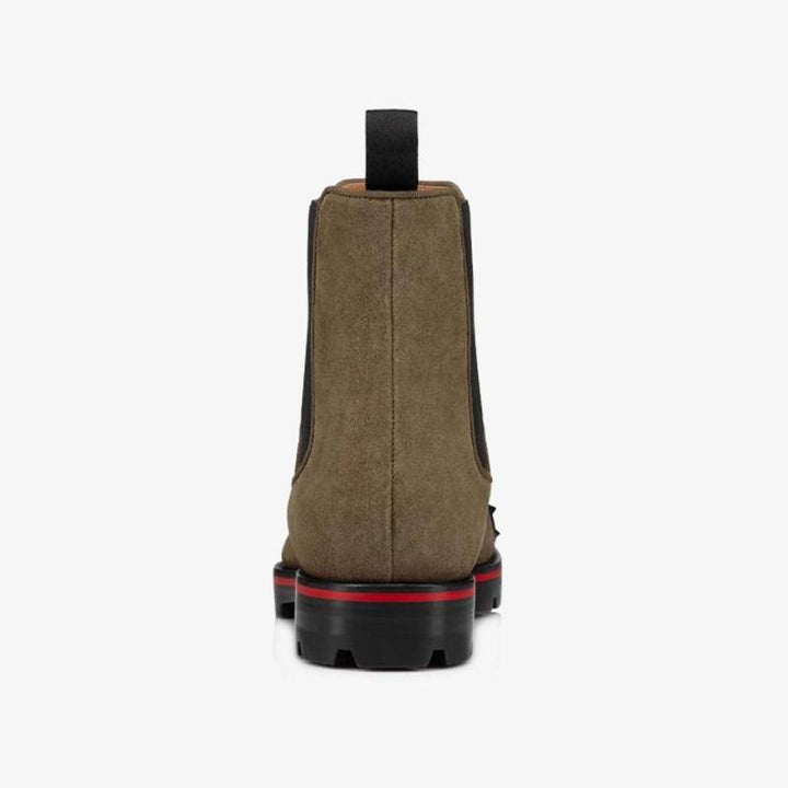 Brown Spiked Toe Calfskin Boot - ARNO CONTI