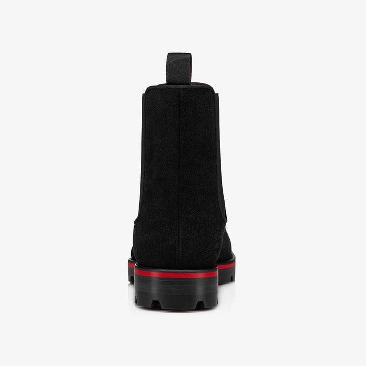 Black suede High-Top Boot - ARNO CONTI