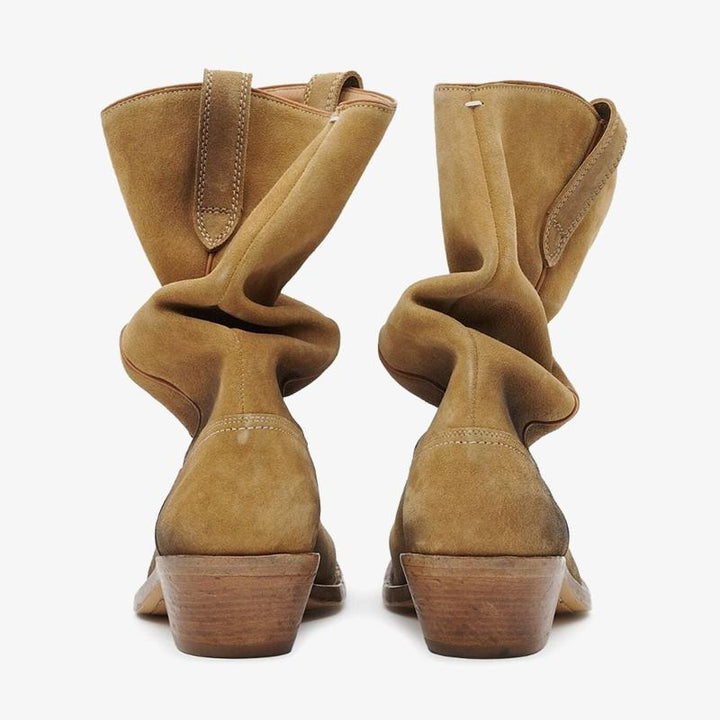 Light Brown Suede Tabi Boots Women's - ARNO CONTI