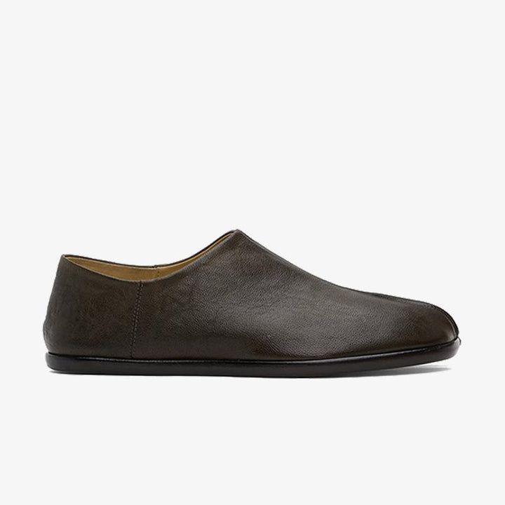 Calf Leather Ankle Boots Curved Heel - Arno Conti Shoe