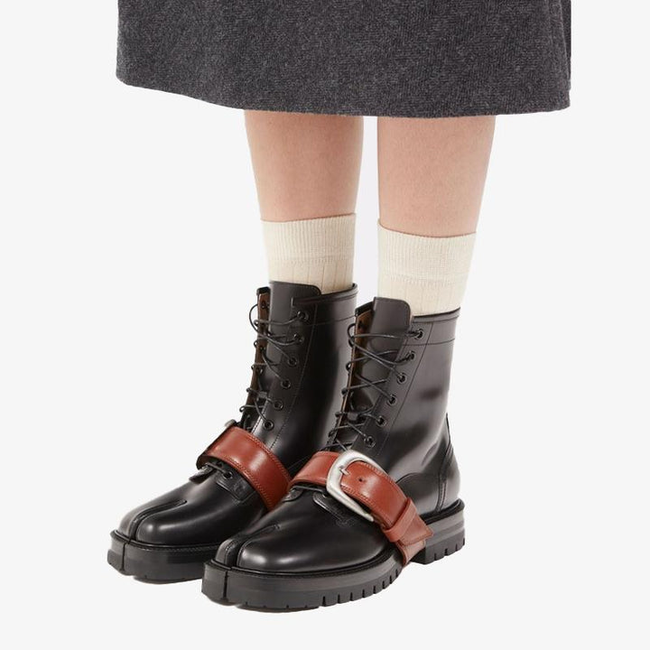Tabi Ankle Boots with Combat Belt Unisex - ARNO CONTI