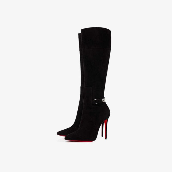 Iconic Black Suede Boot - ARNO CONTI