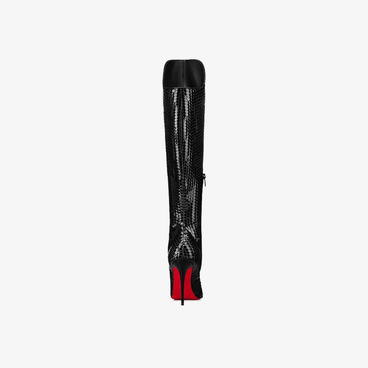 Reptile Texture Stiletto Boot - ARNO CONTI