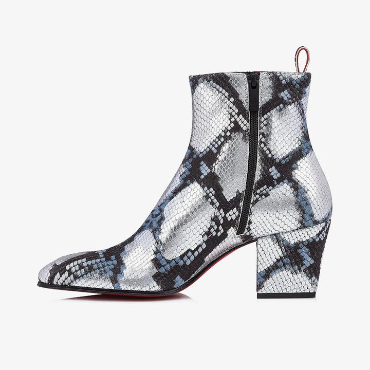 Python Boots Ankle Colorful Python Ankle Boots – ARNO CONTI