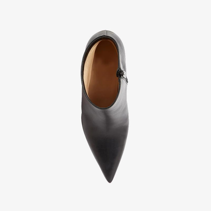 Sleek Black Pointy-Toe Bootie - ARNO CONTI