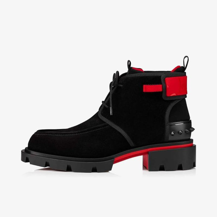 Spiked Black suede Boot - ARNO CONTI