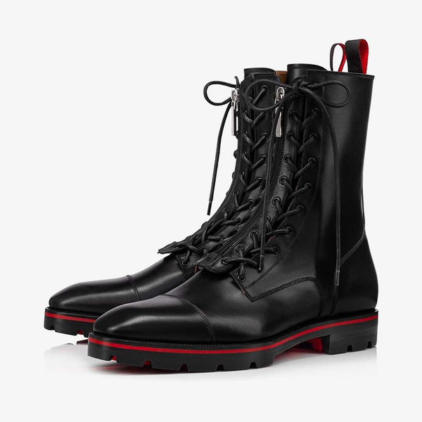 Two-Tone Sole Black Boot