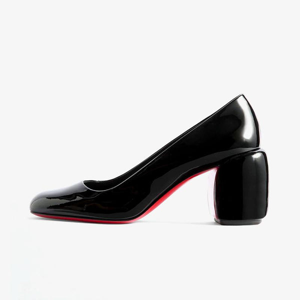 Black Patent Leather Pumps with 80 mm