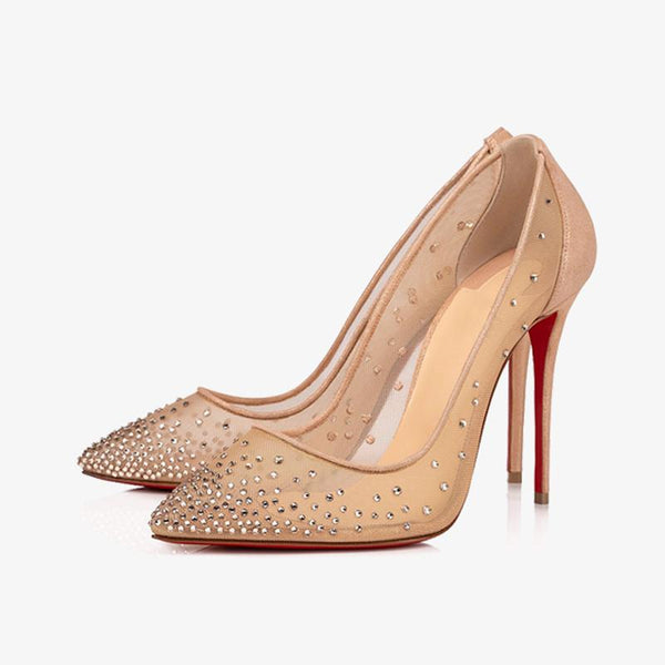 Strass-Embellished Stiletto Pump