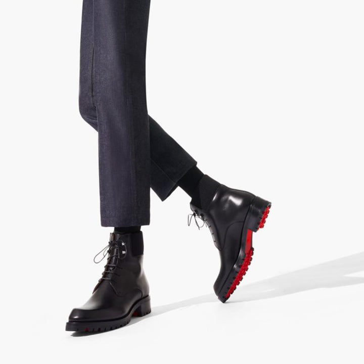 Patinated Black Calfskin Boot - ARNO CONTI