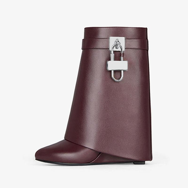 Sophisticated Oxblood Red Ankle Boots