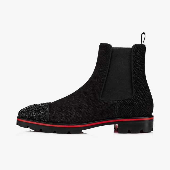 Sparkling Strass calf leather Chelsea Boot - ARNO CONTI