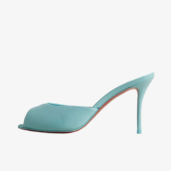 Light Blue Calf Leather Pump