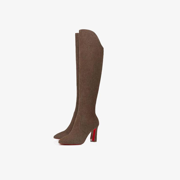 Elegant Knee-High Suede Boot