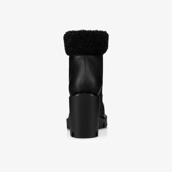 Textured Black Ankle Boots - ARNO CONTI