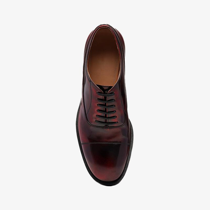 Multi-color Split-toe Laced Brogue Shoes - Arno Conti Shoe