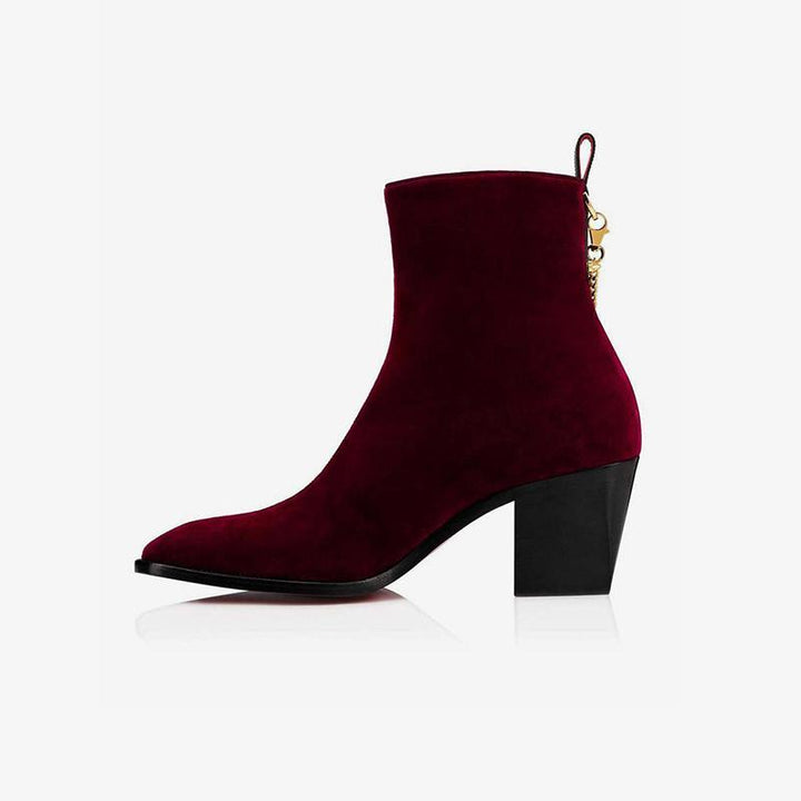 Gold-Tone Hardware Side Zip Boots - ARNO CONTI