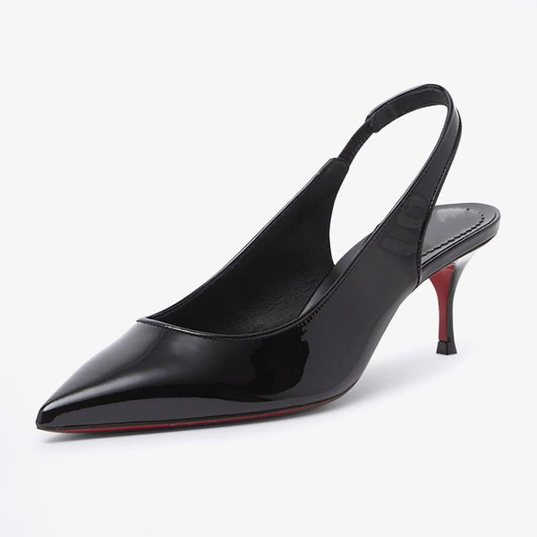 Patent Leather Sporty Pumps with 60 mm Stiletto