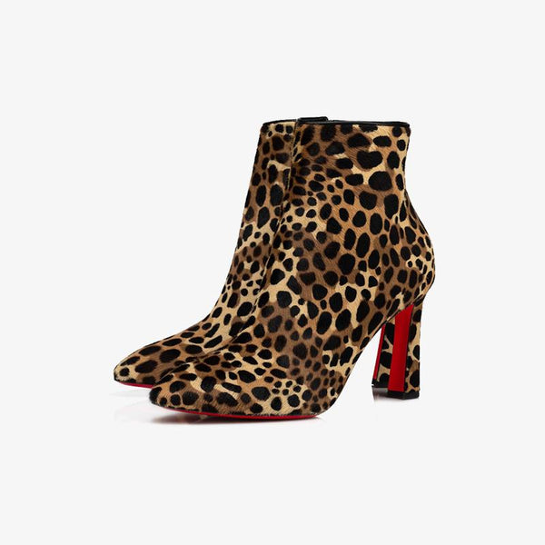 Animal-Print Ankle Boot