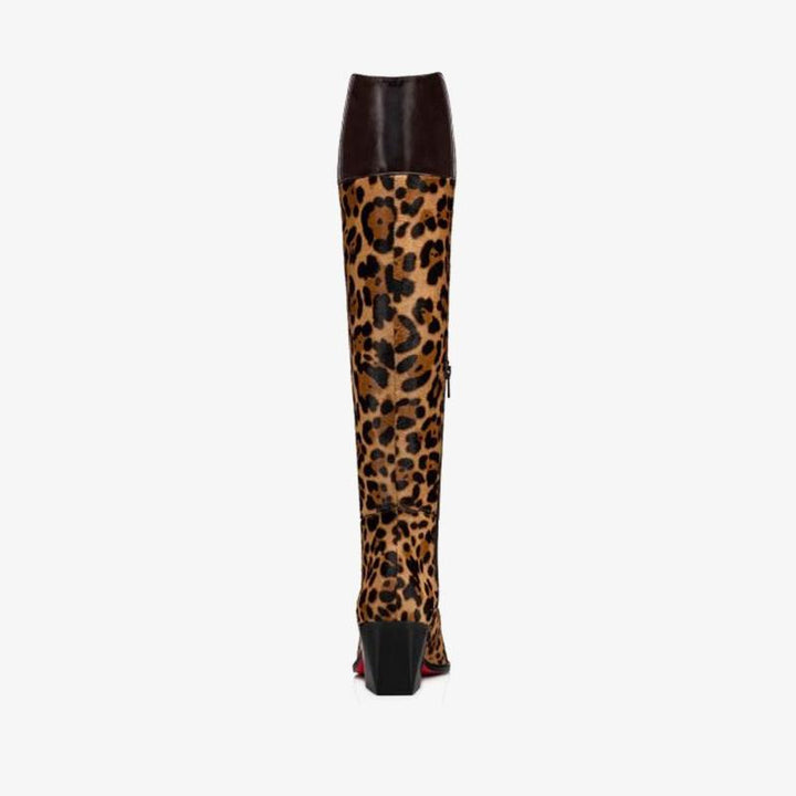 Brown leopard Androgynous Boot - ARNO CONTI