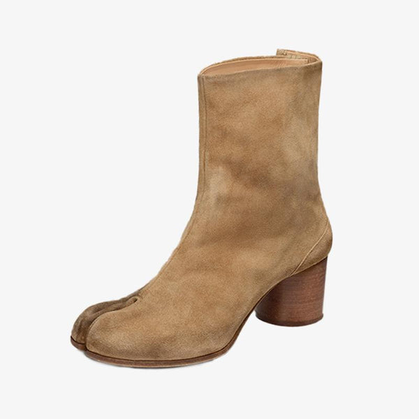 Solid Soft Suede Leather Ankle Boots - Arno Conti Shoe