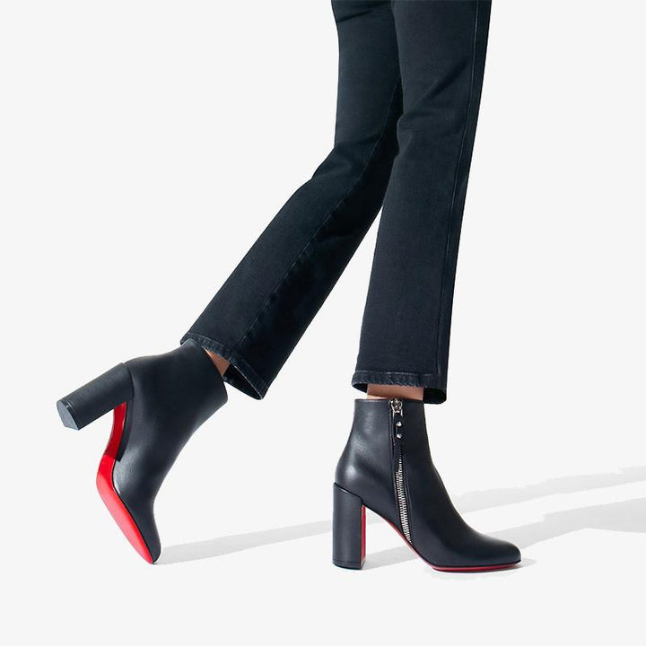 Sleek Black Calfskin Ankle Boot - ARNO CONTI