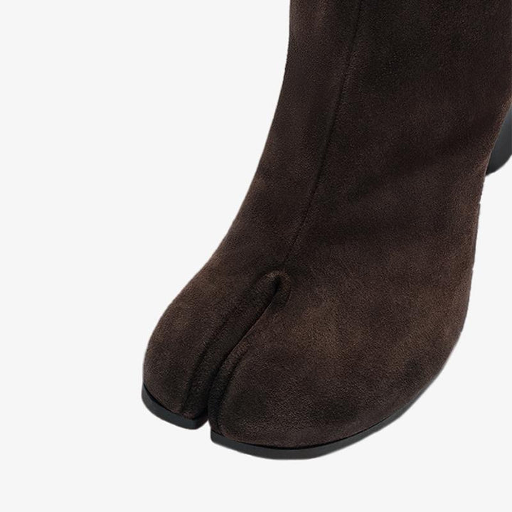 Suede Split-Toe Ankle Boots - Arno Conti Shoe
