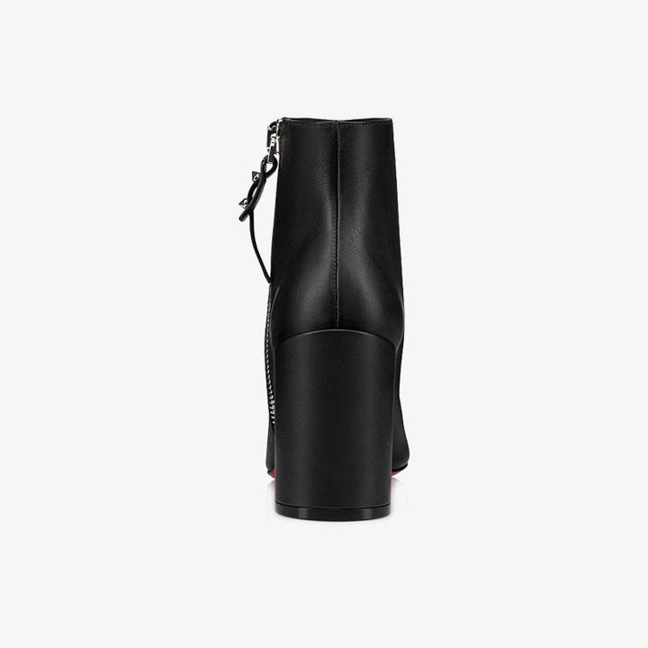 Sleek Black Calfskin Ankle Boot - ARNO CONTI